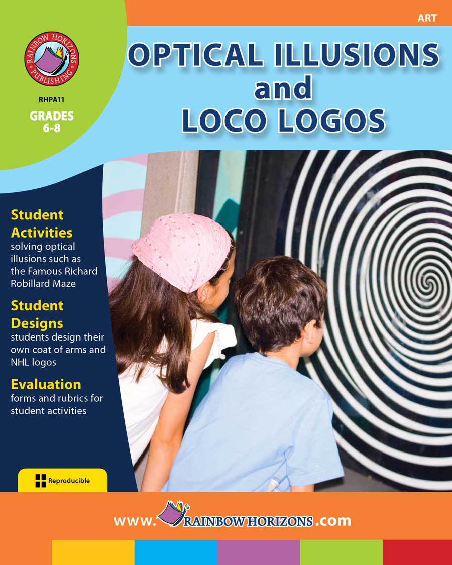 Optical Illusions and Loco Logos Gr. 6-8 - print book