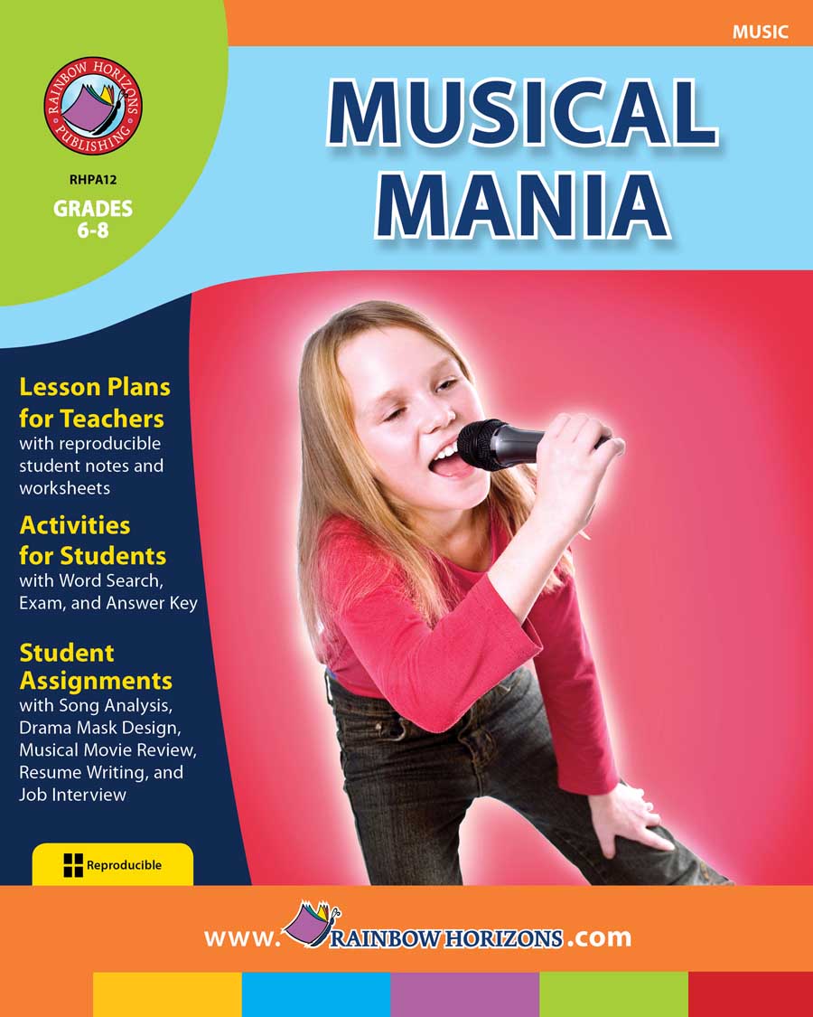 Musical Mania Gr. 6-8 - print book