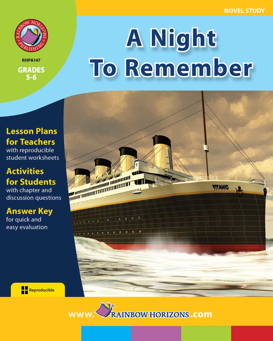 A Night To Remember (Novel Study) Gr. 5-6 - print book