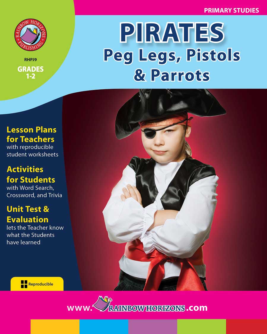 Pirates: Peg Legs, Pistols & Parrots Gr. 1-2 - print book