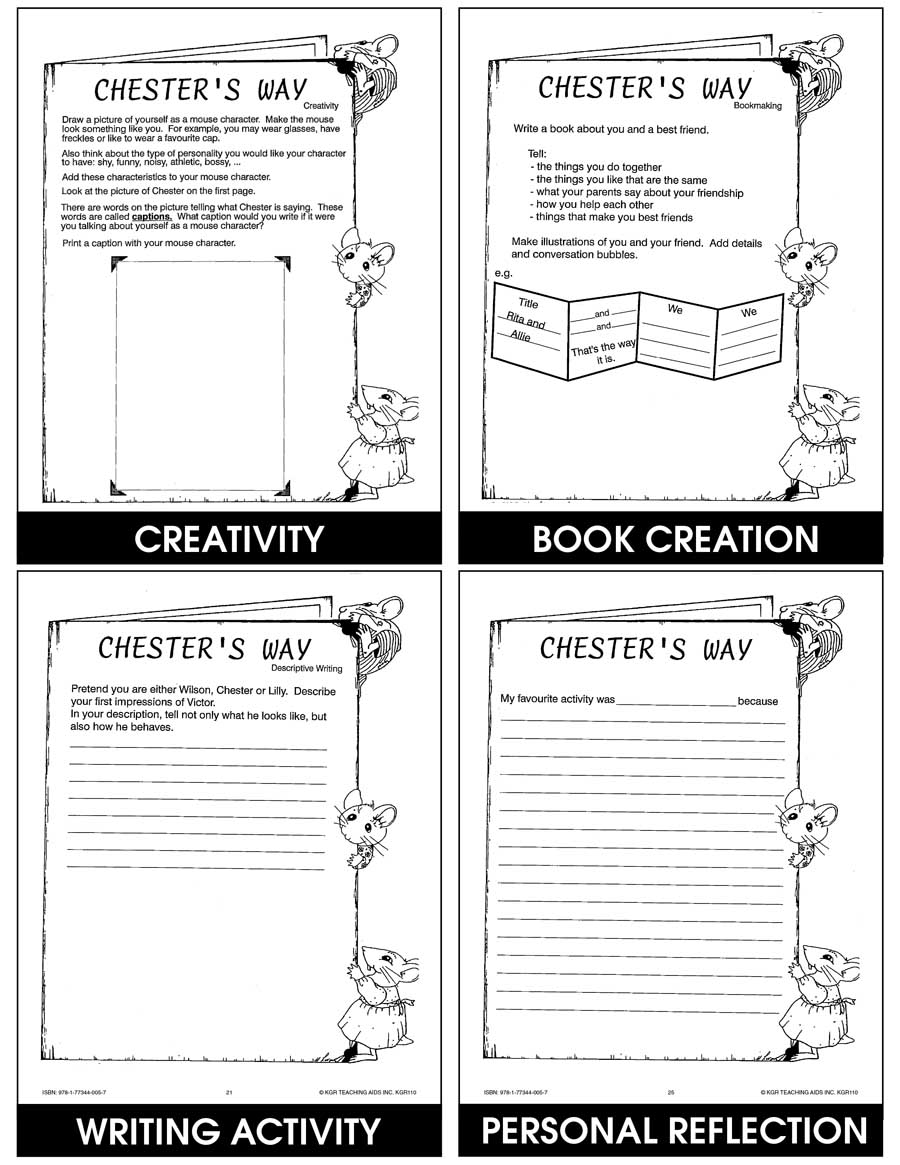 CHESTER'S WAY - STUDY GUIDE Gr. 2-4 - eBook
