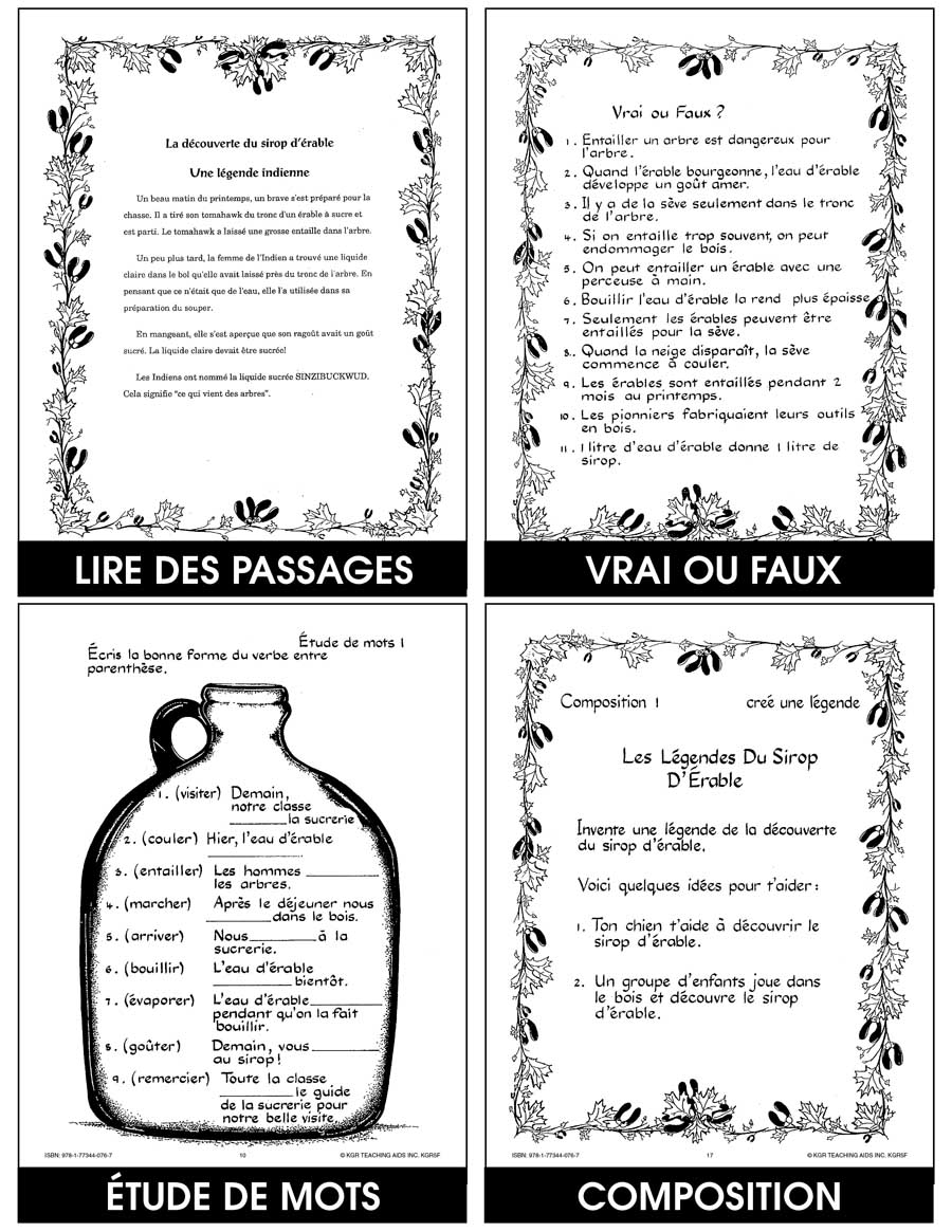 LE SIROP D'ÉRABLE Gr. 4-6 - eBook