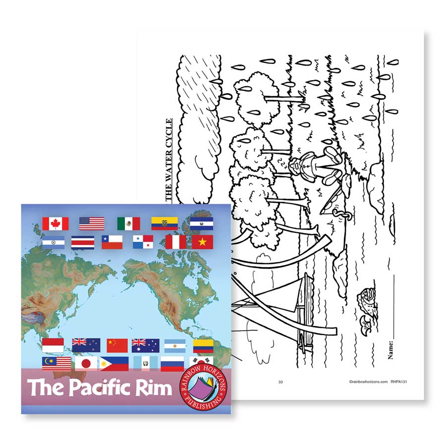 The Pacific Rim: The Water Cycle Diagram Gr. 4-6 - WORKSHEET - eBook