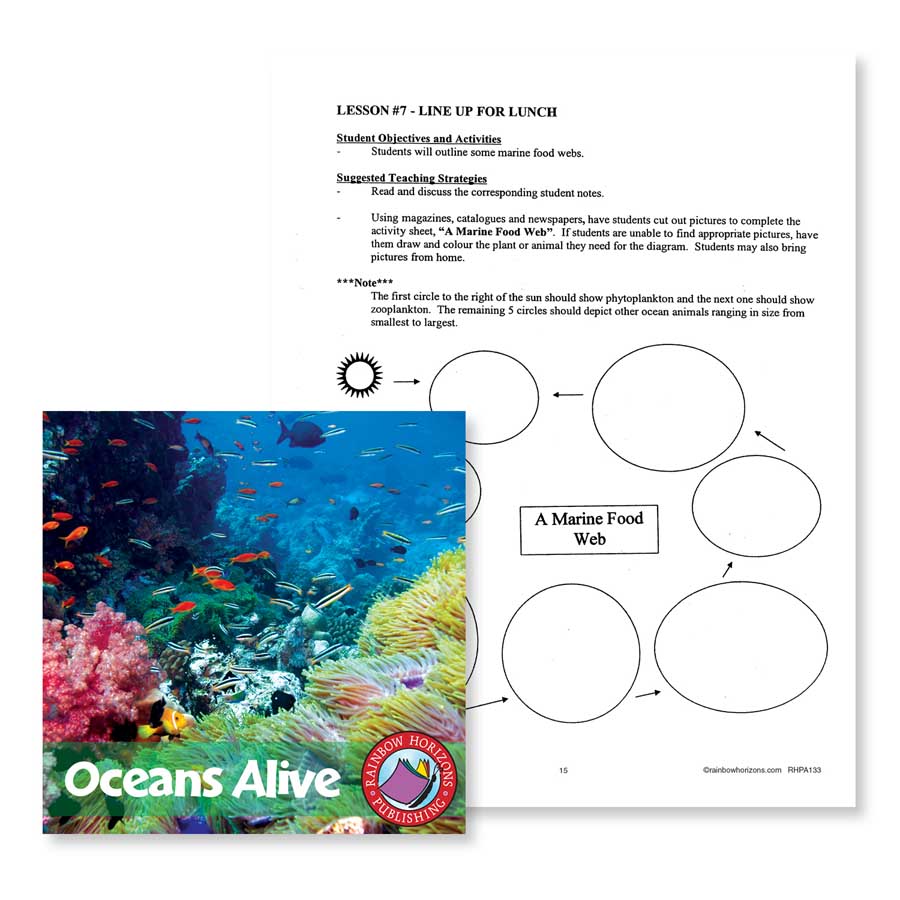 Oceans Alive: Marine Food Web Gr. 4-6 - WORKSHEET - eBook