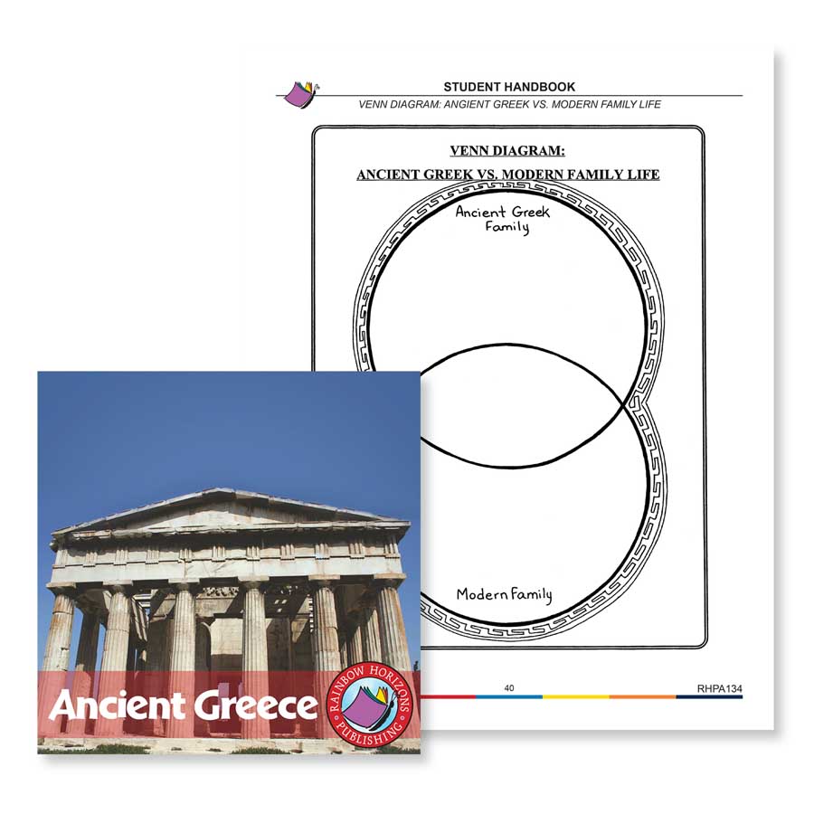Ancient Greece: Family Life Venn Diagram Gr. 4-6 - WORKSHEET - eBook