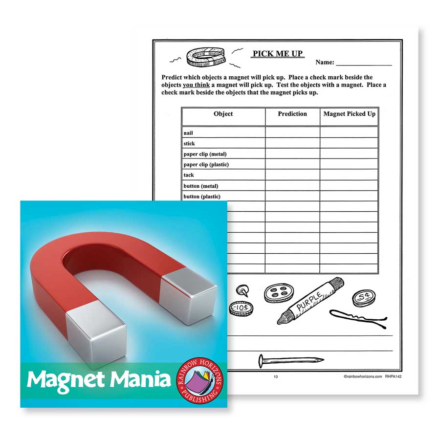 Magnet Mania: Pick Me Up Experiment Gr. 4-7 - WORKSHEET - eBook