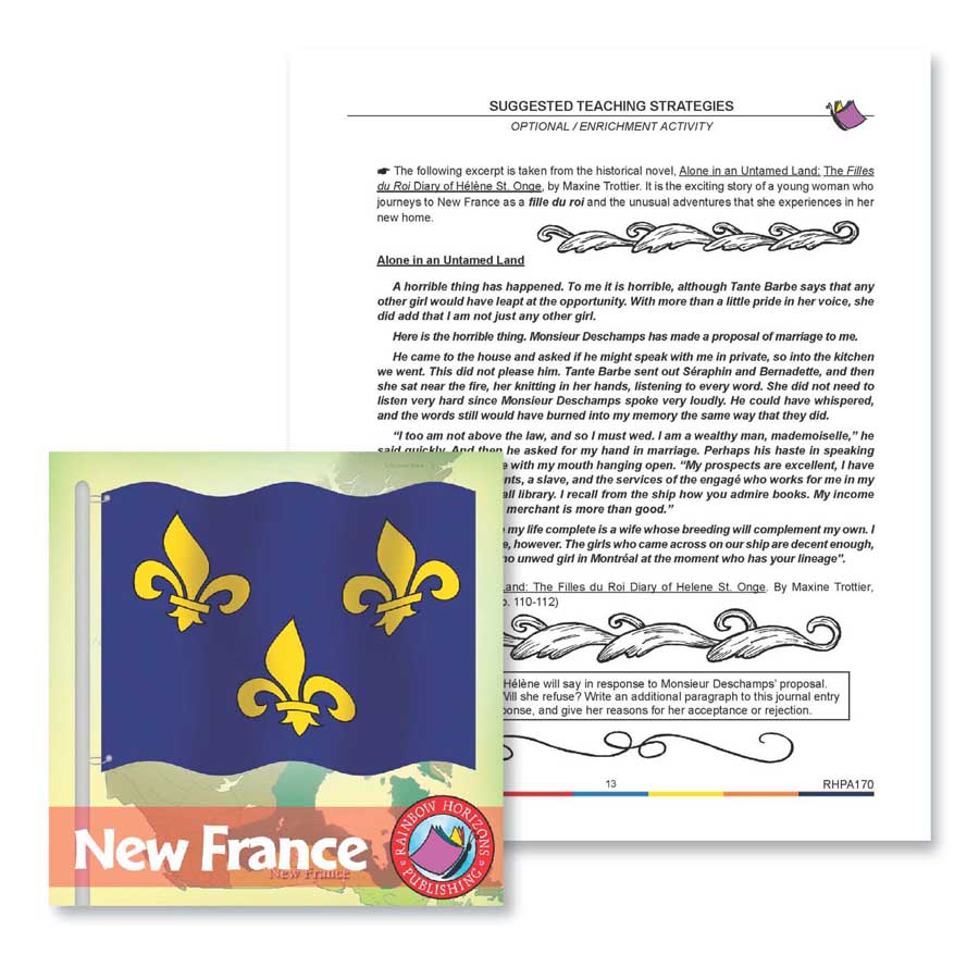 New France: Enrichment Activity Gr. 7-8 - WORKSHEET - eBook