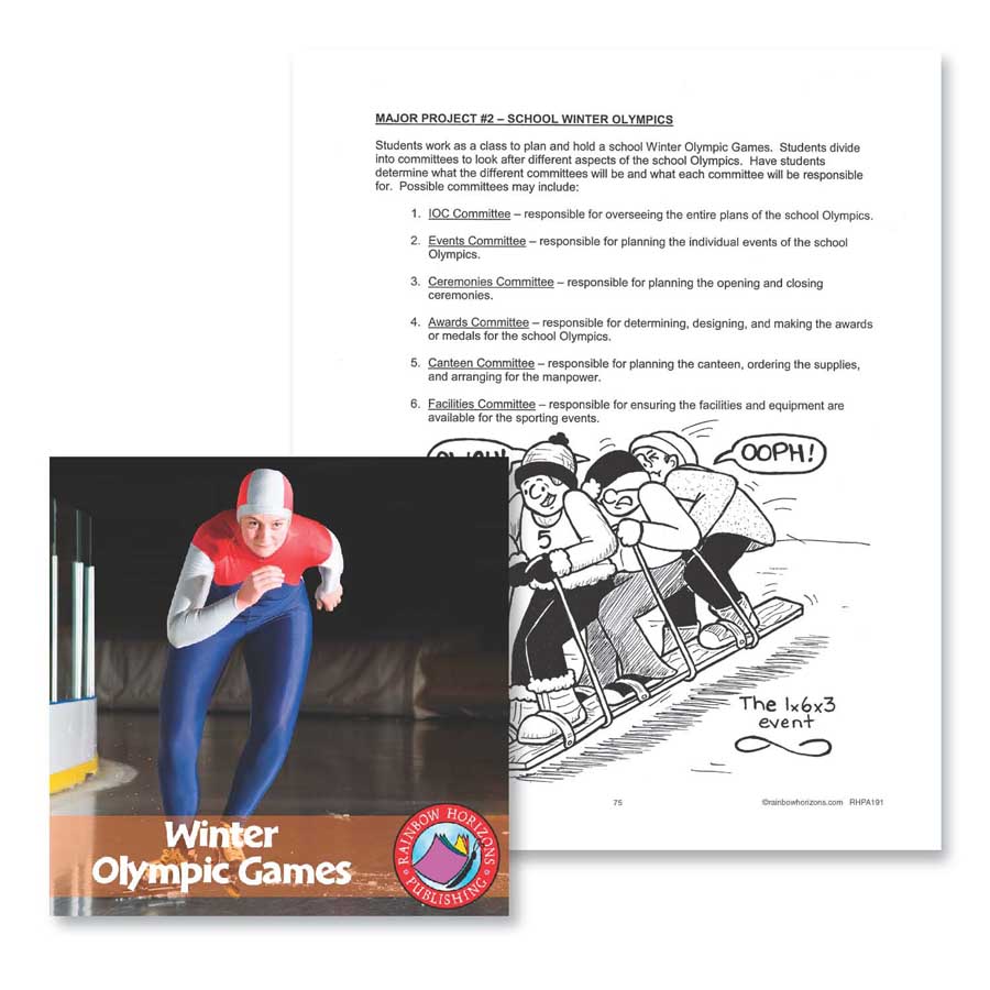 Winter Olympic Games: Major Project Outline Gr. 4-6 - WORKSHEET - eBook