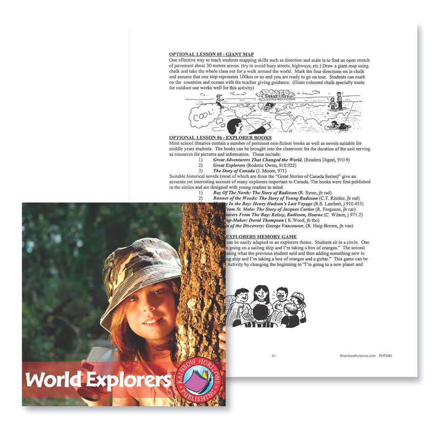 World Explorers: Optional Lessons 5-7 Gr. 4-6 - WORKSHEET - eBook