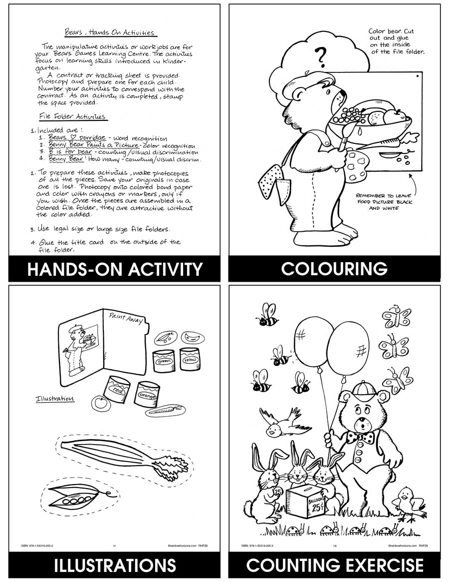 Bears For Kindergarten Gr. K-1 - eBook